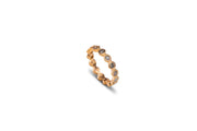 Todd Reed ring with silver diamonds (~1.2ct) and 18k rose gold